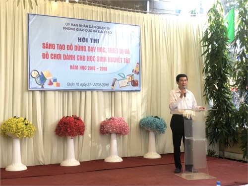 Hội thi sáng tạo đồ dùng dạy học, thiết bị, đồ chơi dành cho học sinh khuyết tật cấp quận năm học 2018-2019
